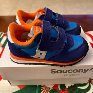 Saucony Baby Jazz Sneakers - Blue and Orange